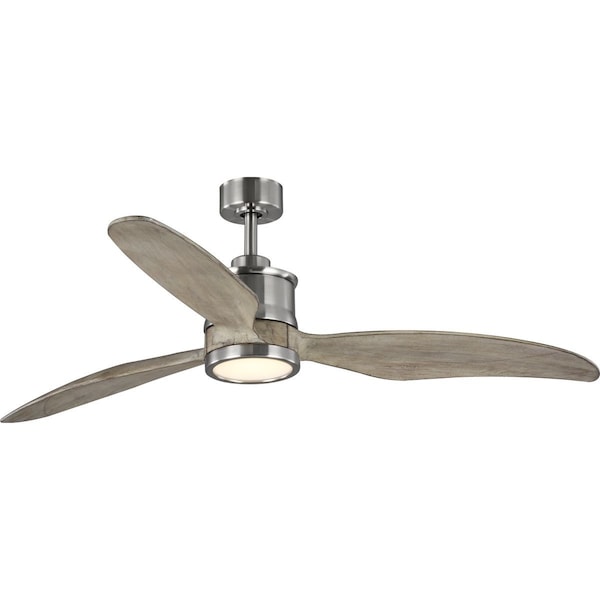 Progress Lighting Farris Collection Three-Blade Carved Wood 60" Ceiling Fan P250002-009-30 - main